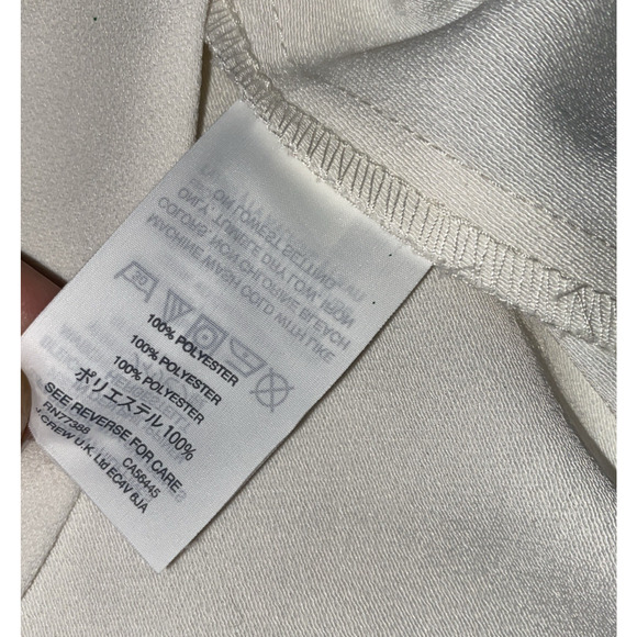 J. Crew Lana Blouse Women Size 6 Tiered Ruffled Bell Sleeve Ivory Classic - Picture 10 of 10